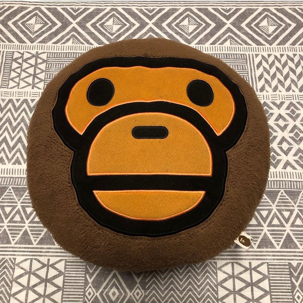 A Bathing Ape Baby Milo Throw Pillow One Size